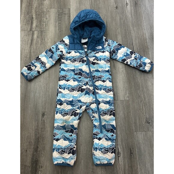 The North Face 18-24 Month Gray Bunting ThermoBall Eco One Piece Snowsuit - Picture 1 of 9